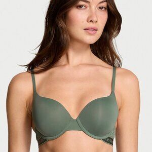 🌻 20% OFF MSRP - NWT - VS The T-Shirt Push-Up Perfect Shape Lace-Trim Bra, 34C